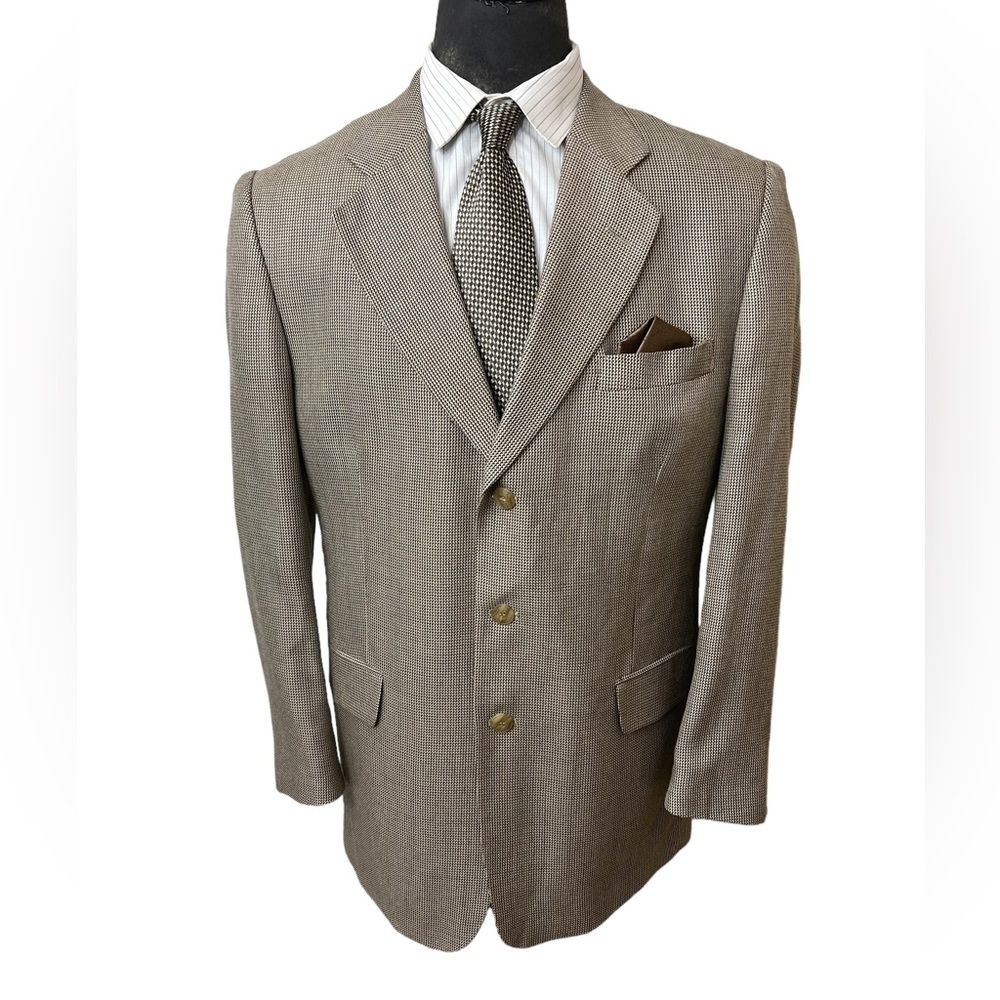 FENZIA MENS SPORT BLAZER, SIZE 44R A BLEND OF SILK AND WOOL. IN GREAT C.☑️